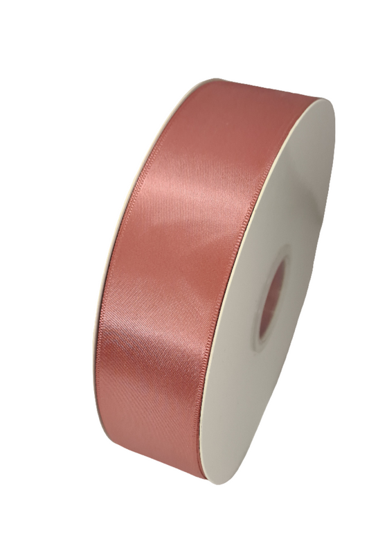 40mm Cinnabar Pink Satin Ribbon 90m - LM Collection