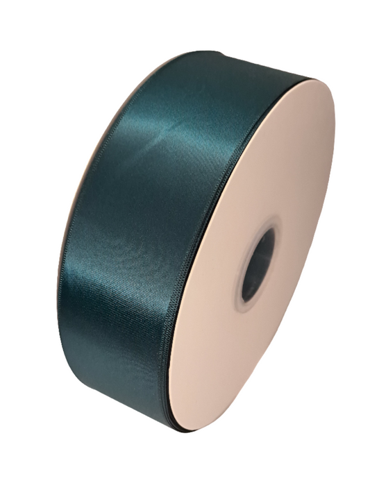 50mm Teal Green Blue Satin Ribbon 90m - LM Collection