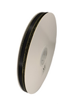 10mm Black with Gold trim Poly Satin Ribbon 90m