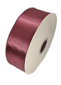 50mm Rose Wine Poly Satin Ribbon 90m