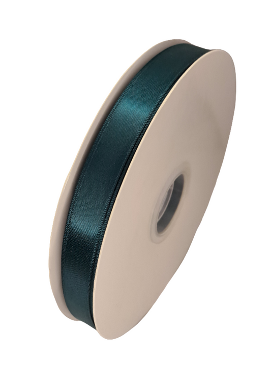 15mm Teal Green Blue Satin Ribbon 90m - LM Collection