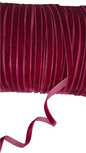 6mm Burgundy Velvet Ribbon 180m