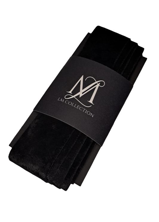 38mm Black Velvet Ribbon 5m - LM Collection