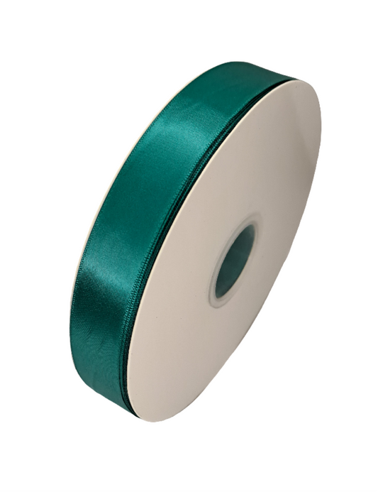 25mm Jade Green Satin Ribbon 90m - LM Collection