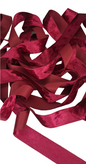 25mm Burgundy Red Velvet Ribbon 45m - LM Collection