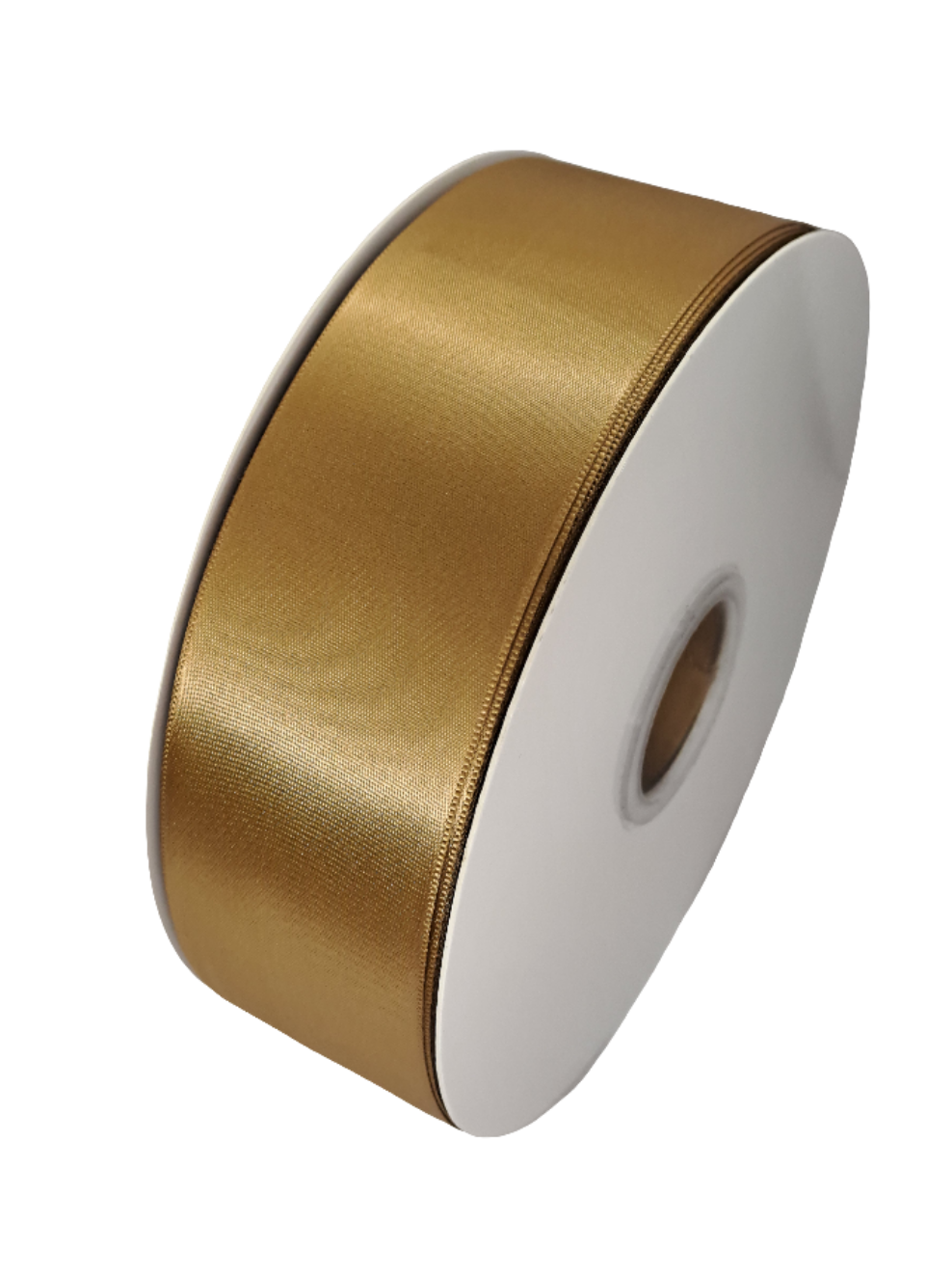 50mm Pale Gold Poly Satin Ribbon 90m