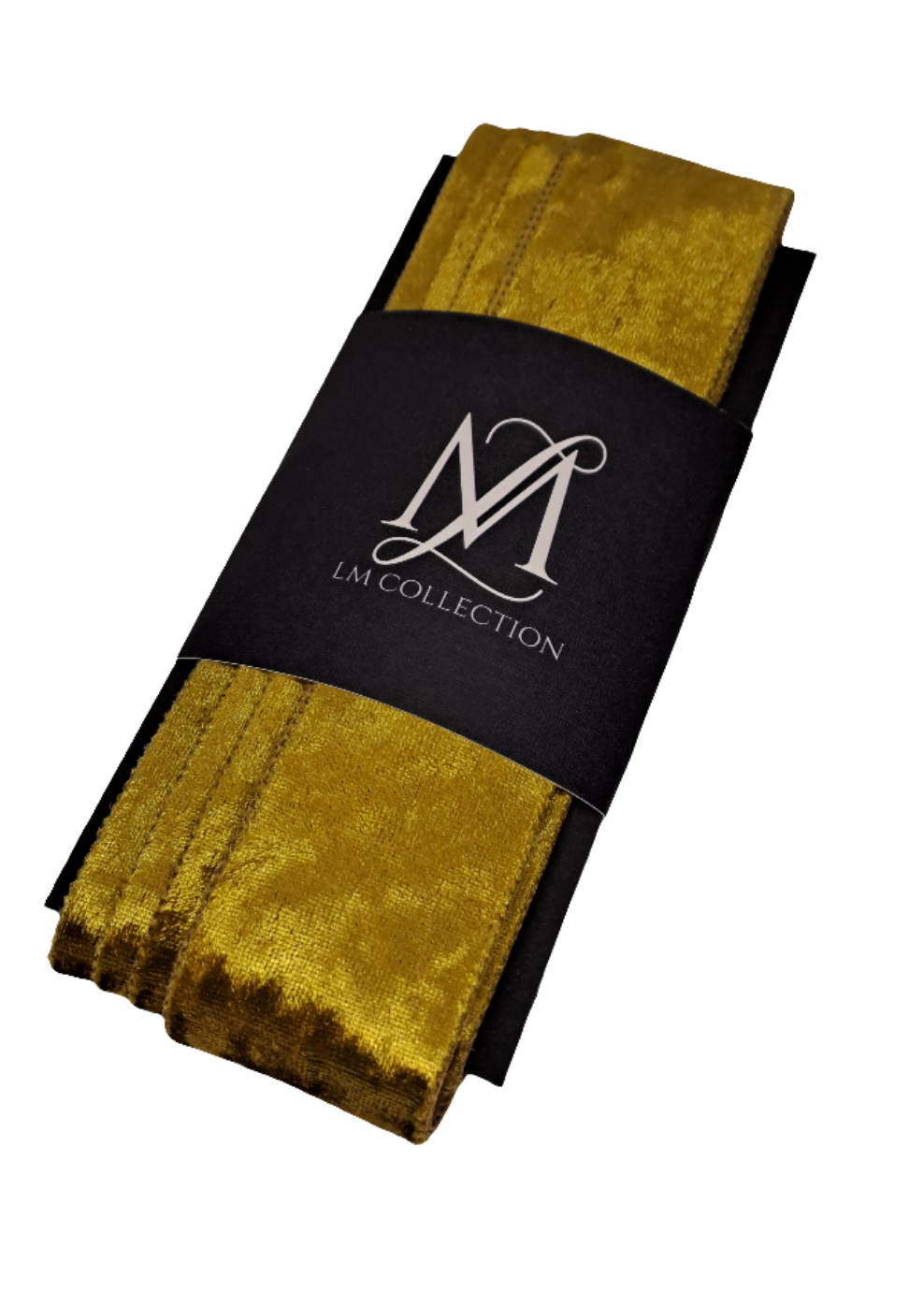 38mm Gold Velvet Ribbon 5m - LM Collection