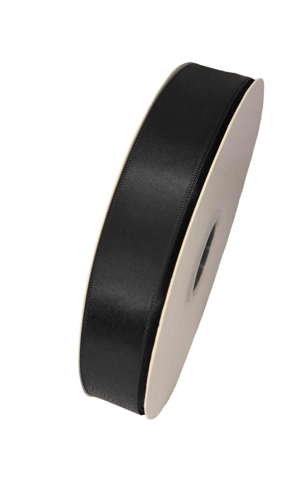 25mm Black Satin Ribbon 90m - LM Collection