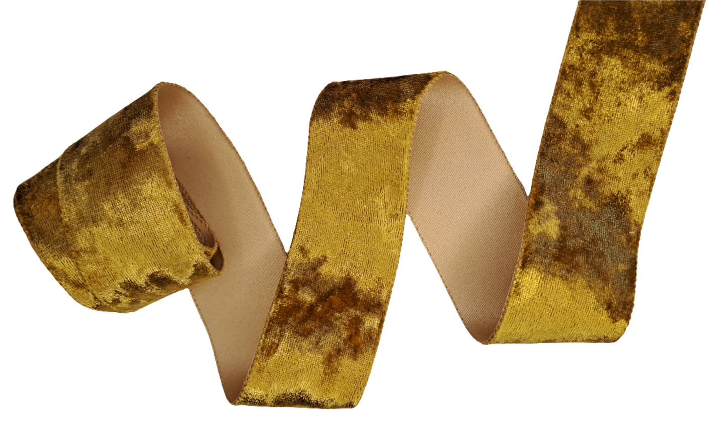 38mm Gold Velvet Ribbon 45m - LM Collection