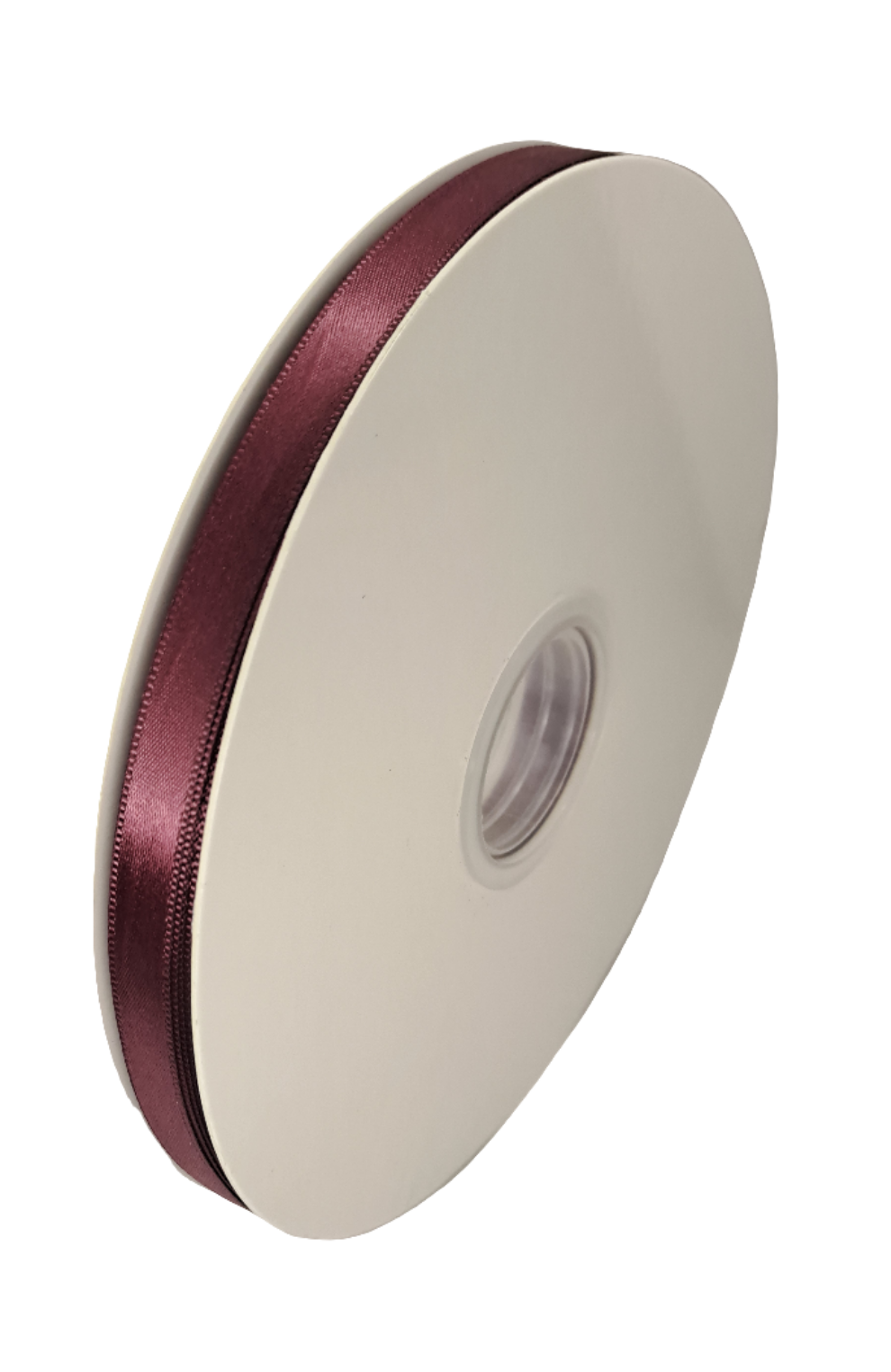 10mm Rose Wine Red Satin Ribbon 90m - LM Collection